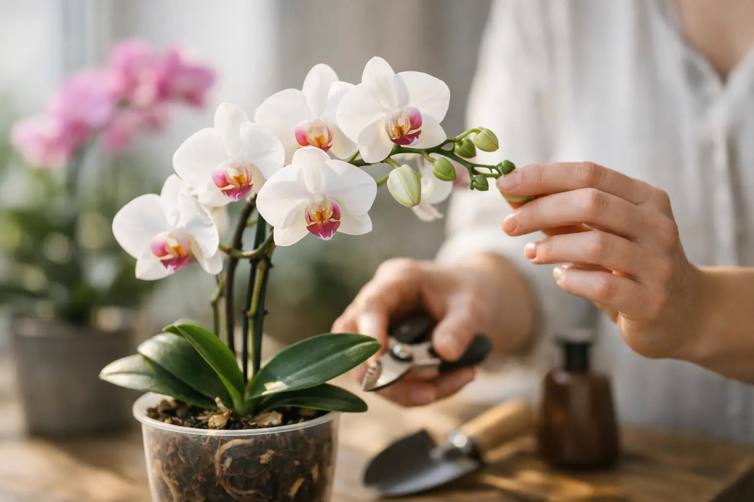 Cómo hacer florecer una orquídea otra vez